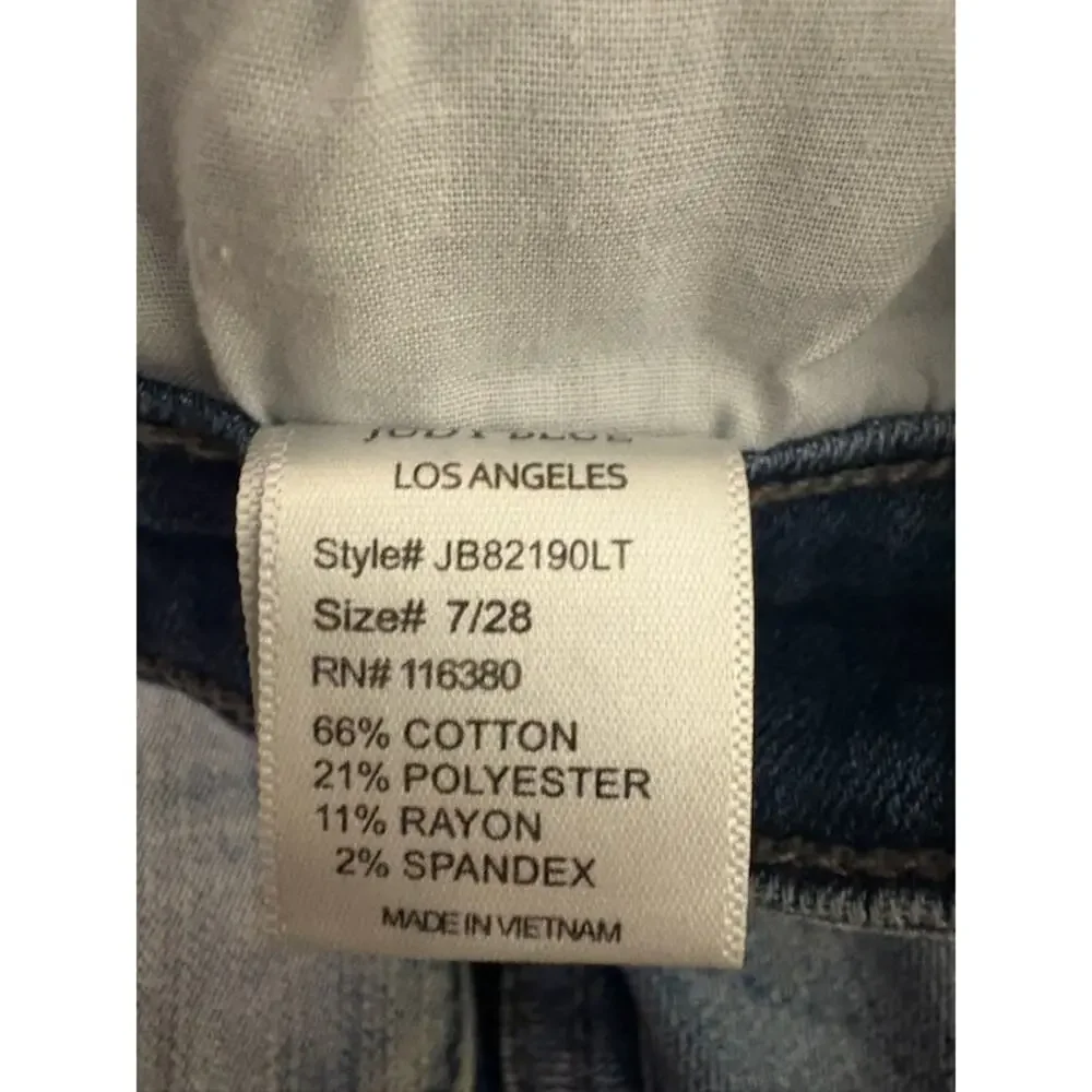 Judy Blue Skinny Jeans 7/28 Stretchy Comfort Boho Denim